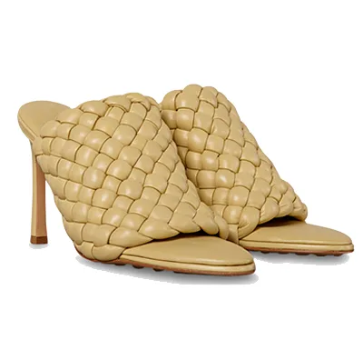 Sand lia Mule Bottega Veneta BV Curve II Loja Must Have