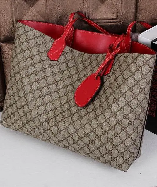 Bolsa Reversible Leather Tote 368568 Gucci - Loja Must Have