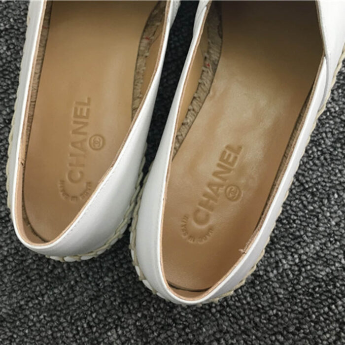 Espadrille/Alpargata de couro Chanel leather - Loja Must Have