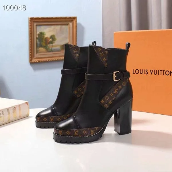 Bota Ankle Boot Star Trail Louis Vuitton Nova em 100% Couro Autêntico  Numeração: 33br até 39br!, Bota Feminina Louis Vuitton Nunca Usado  46784272