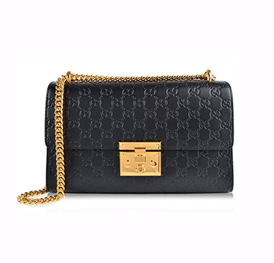 Bolsa Padlock Shoulder Gucci Signature - Loja Must Have