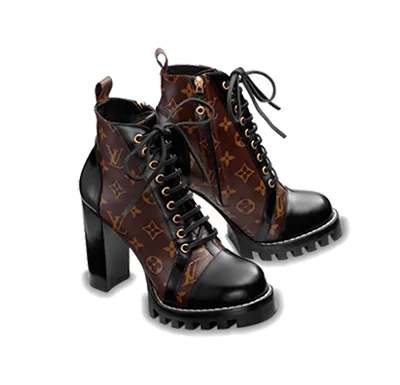 Bota Louis Vuitton Ankle Boot Preta