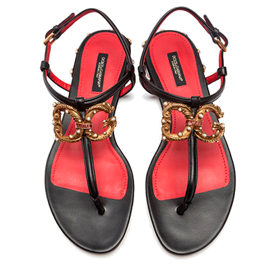 Sandália rasteira Amore Dolce & Gabbana - Loja Must Have