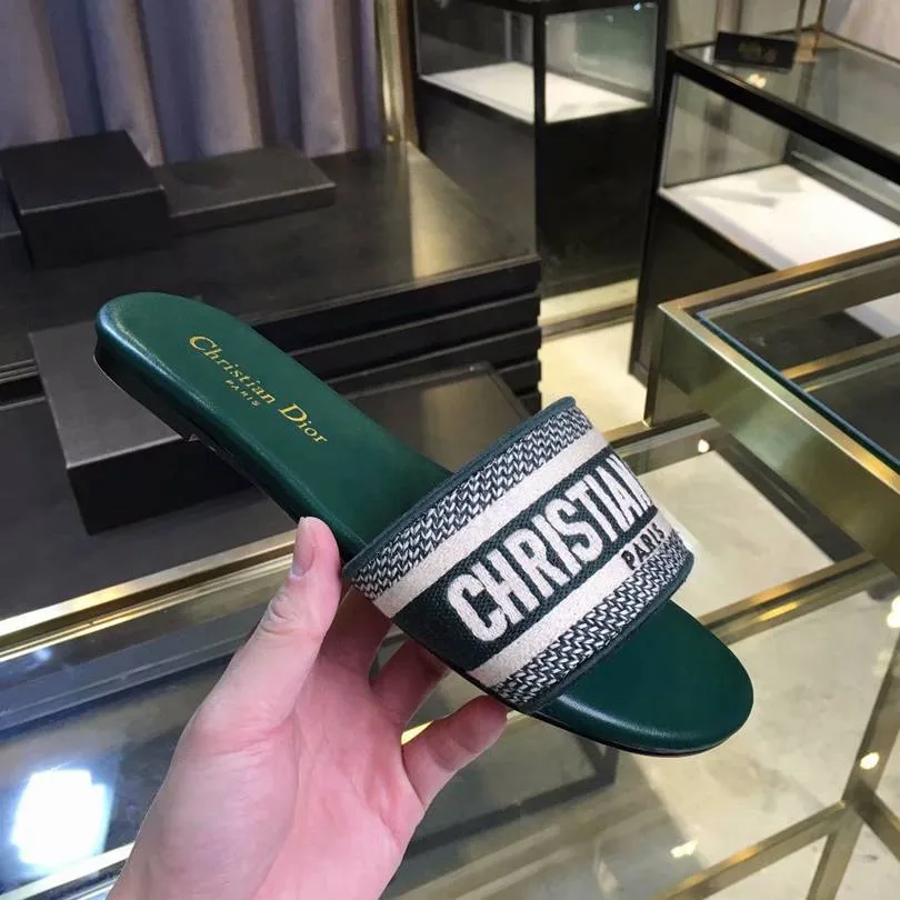 Rasteira Mule Dior Dway Bordada - Loja Must Have