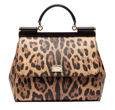 Bolsa Dolce&Gabbana Sicily Choose Love Oncinha Leopard - Loja Must Have
