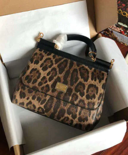 Bolsa Dolce&Gabbana Sicily Choose Love Oncinha Leopard - Loja Must Have