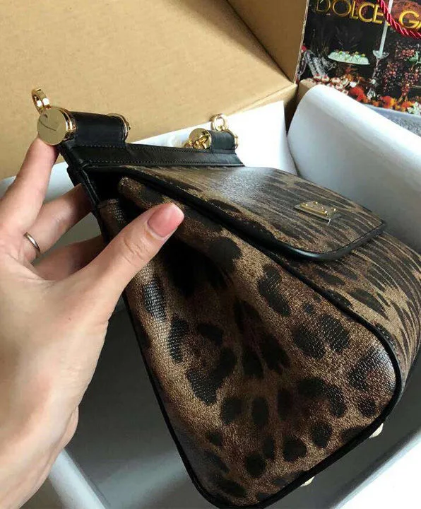 Bolsa Dolce&Gabbana Sicily Choose Love Oncinha Leopard - Loja Must Have