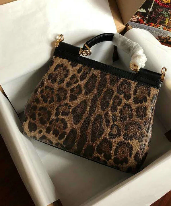 Bolsa Dolce&Gabbana Sicily Choose Love Oncinha Leopard - Loja Must Have