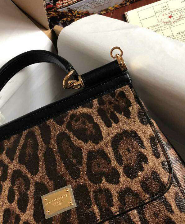 Bolsa Dolce&Gabbana Sicily Choose Love Oncinha Leopard - Loja Must Have