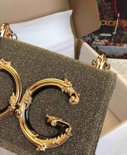 Bolsa Baroque Logo Gold Dolce&Gabbana - Loja Must Have