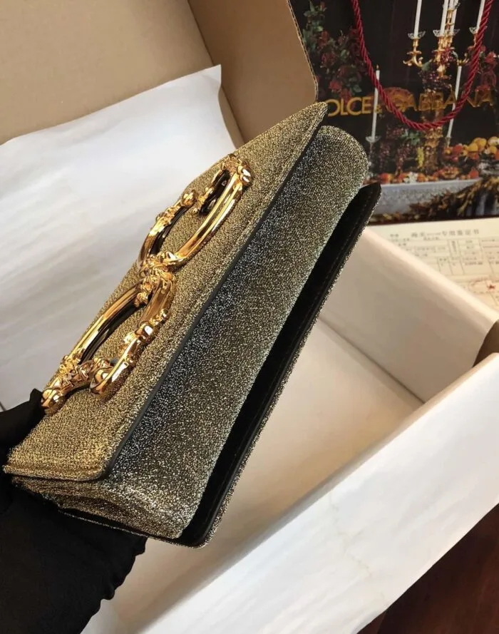 Bolsa Baroque Logo Gold Dolce&Gabbana - Loja Must Have