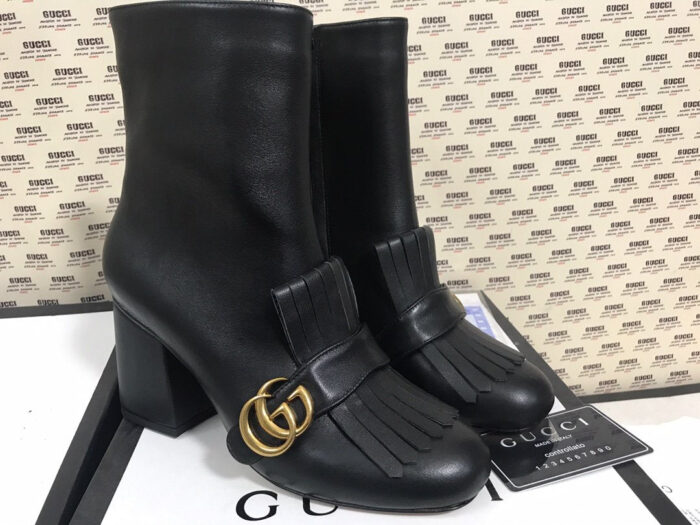 Bota Franjas Double G ankle boot Gucci - Loja Must Have