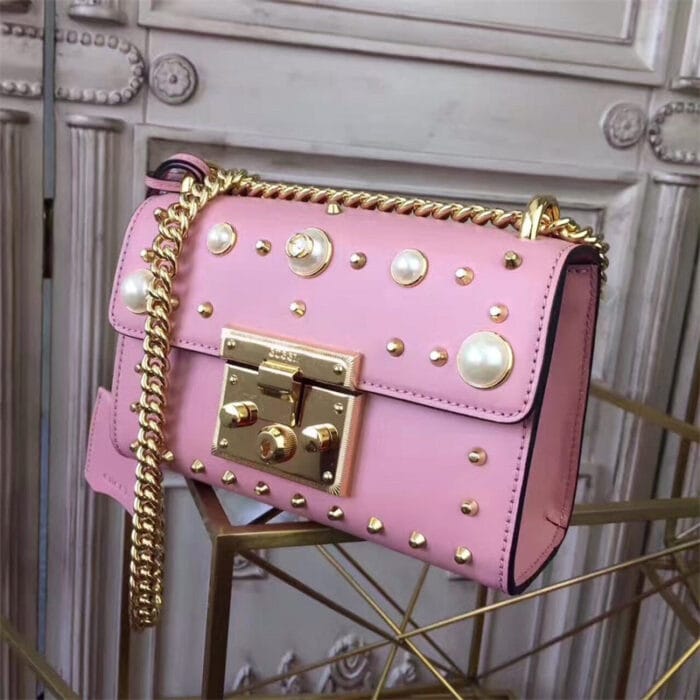 Bolsa Padlock Studded Pérolas GG Gucci - Loja Must Have