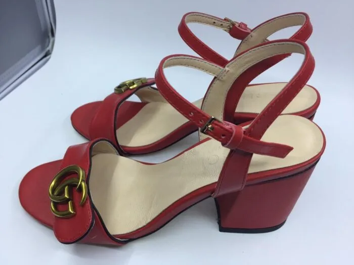 Sandália salto médio Double G Gucci - Loja Must Have