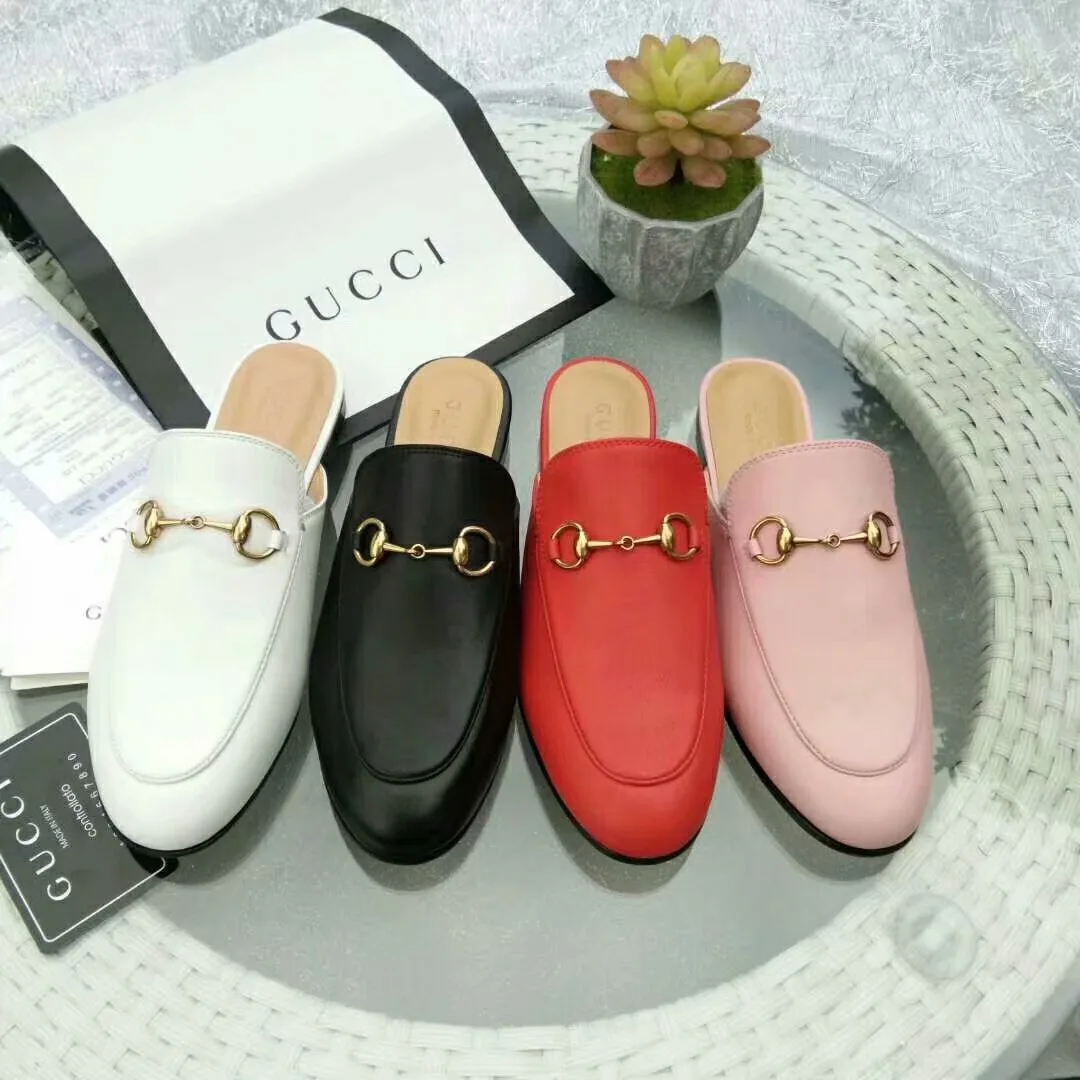 Mule Slipper Gucci Princetown couro - Loja Must Have