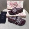 Sandália Slide Plataforma Dior Dway Monogram - Loja Must Have