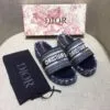 Sandália Slide Plataforma Dior Dway Monogram - Loja Must Have
