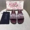 Sandália Slide Plataforma Dior Dway Monogram - Loja Must Have