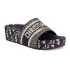 Sandália Slide Plataforma Dior Dway Monogram - Loja Must Have