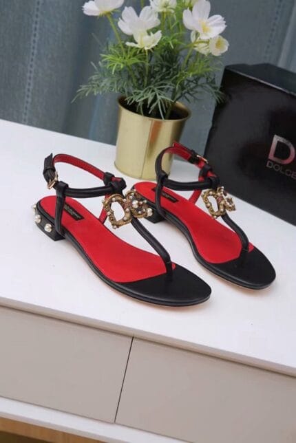 Sandália rasteira Amore Dolce & Gabbana - Loja Must Have