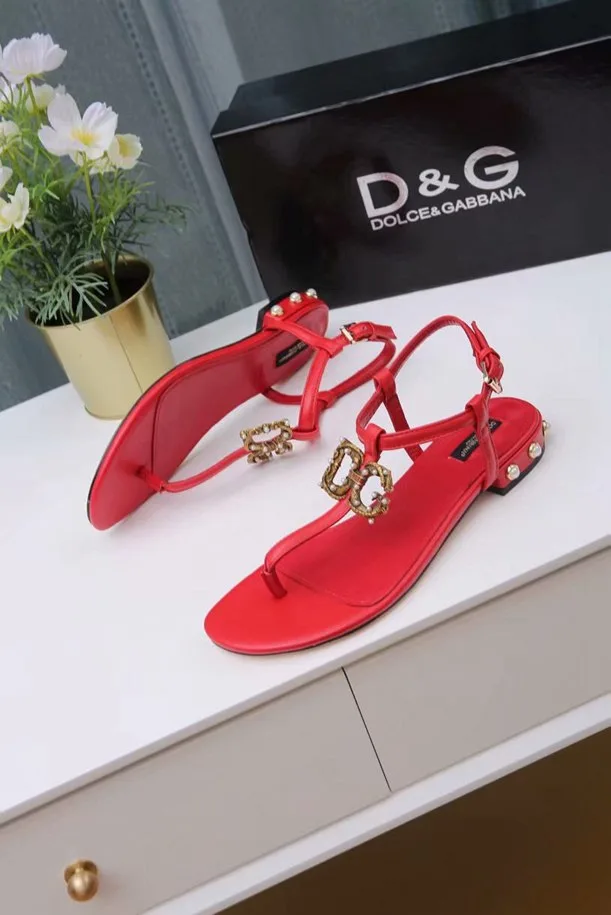 Sandália rasteira Amore Dolce & Gabbana - Loja Must Have