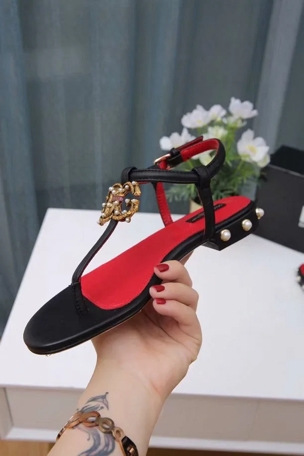 Sandália rasteira Amore Dolce & Gabbana - Loja Must Have