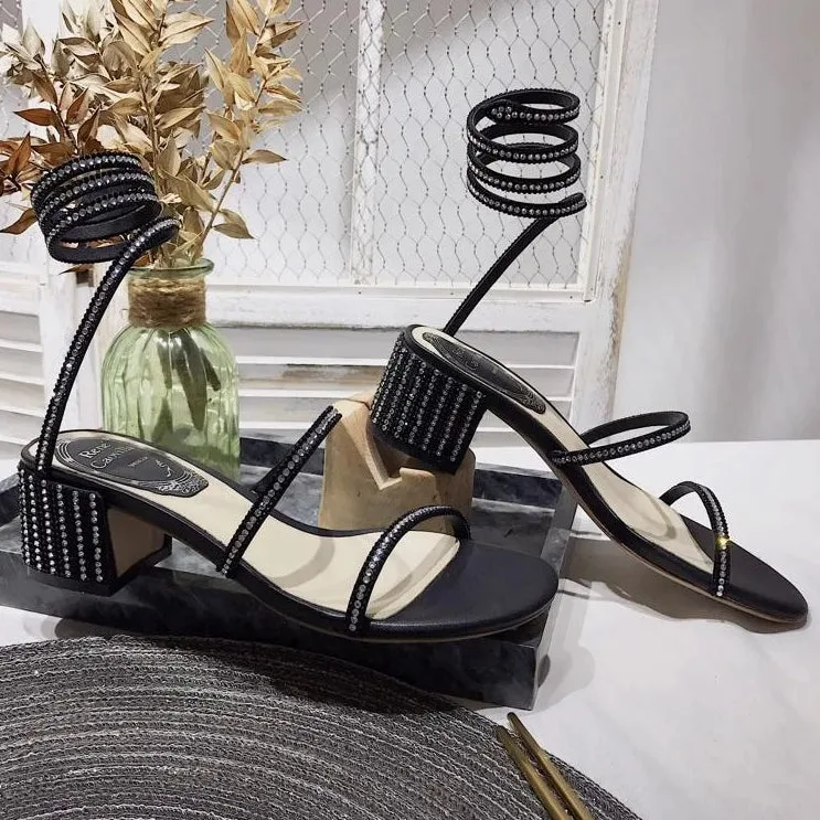 Sandália Rene Caovilla Cleo Strass - Loja Must Have