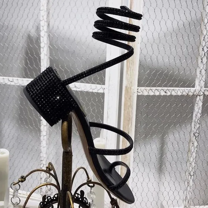 Sandália Rene Caovilla Cleo Strass - Loja Must Have