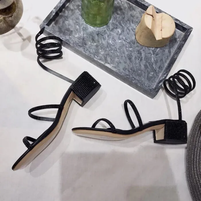 Sandália Rene Caovilla Cleo Strass - Loja Must Have