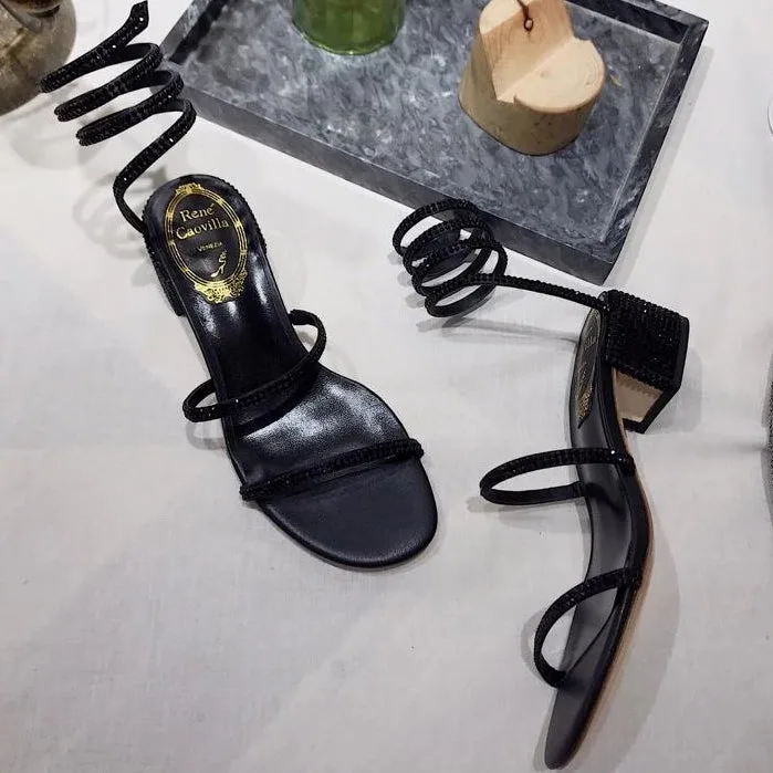 Sandália Rene Caovilla Cleo Strass - Loja Must Have