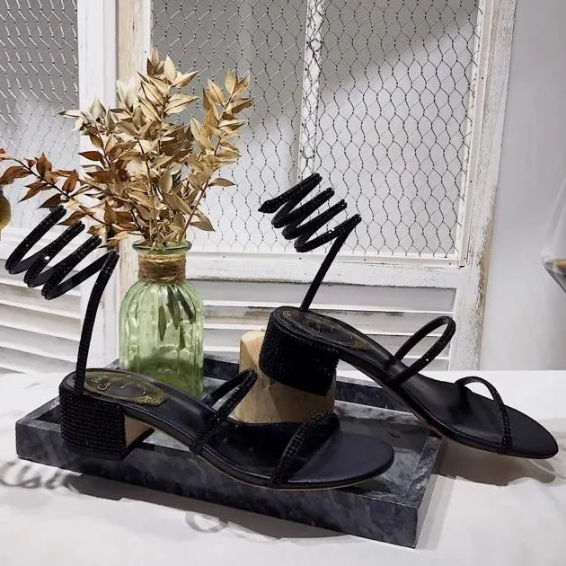 Sandália Rene Caovilla Cleo Strass - Loja Must Have
