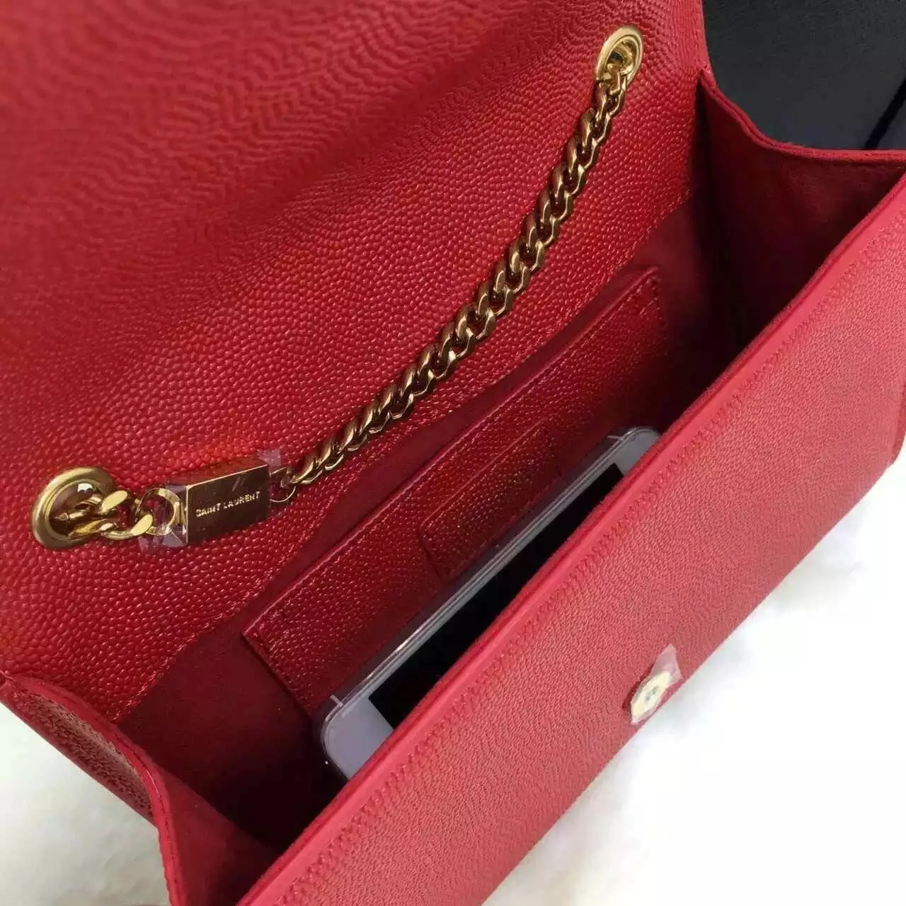 Bolsa Satchel Powder Kate YSL Saint Laurent - Loja Must Have