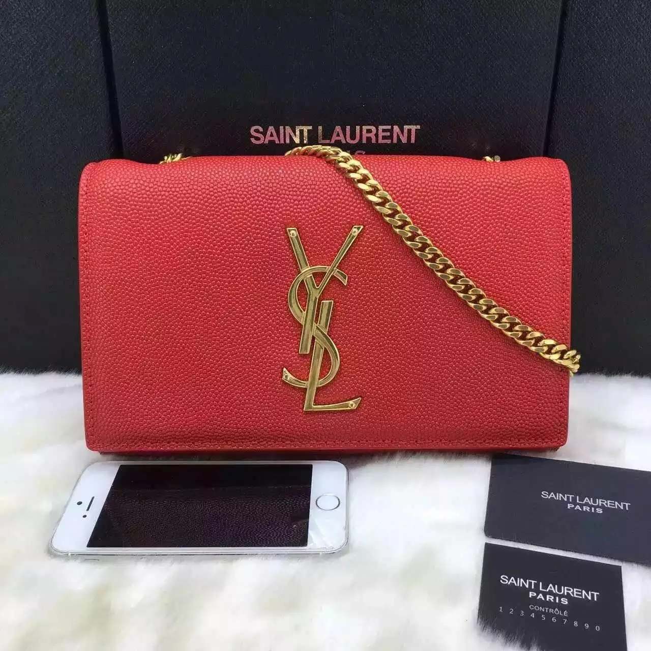 Bolsa Satchel Powder Kate YSL Saint Laurent - Loja Must Have