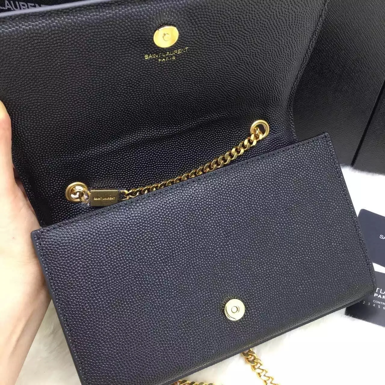 Bolsa Satchel Powder Kate YSL Saint Laurent - Loja Must Have