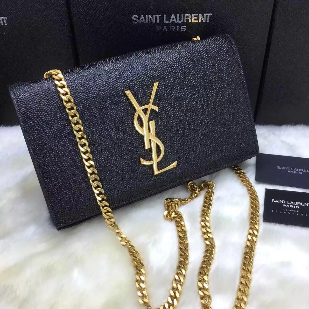 Bolsa Satchel Powder Kate YSL Saint Laurent - Loja Must Have