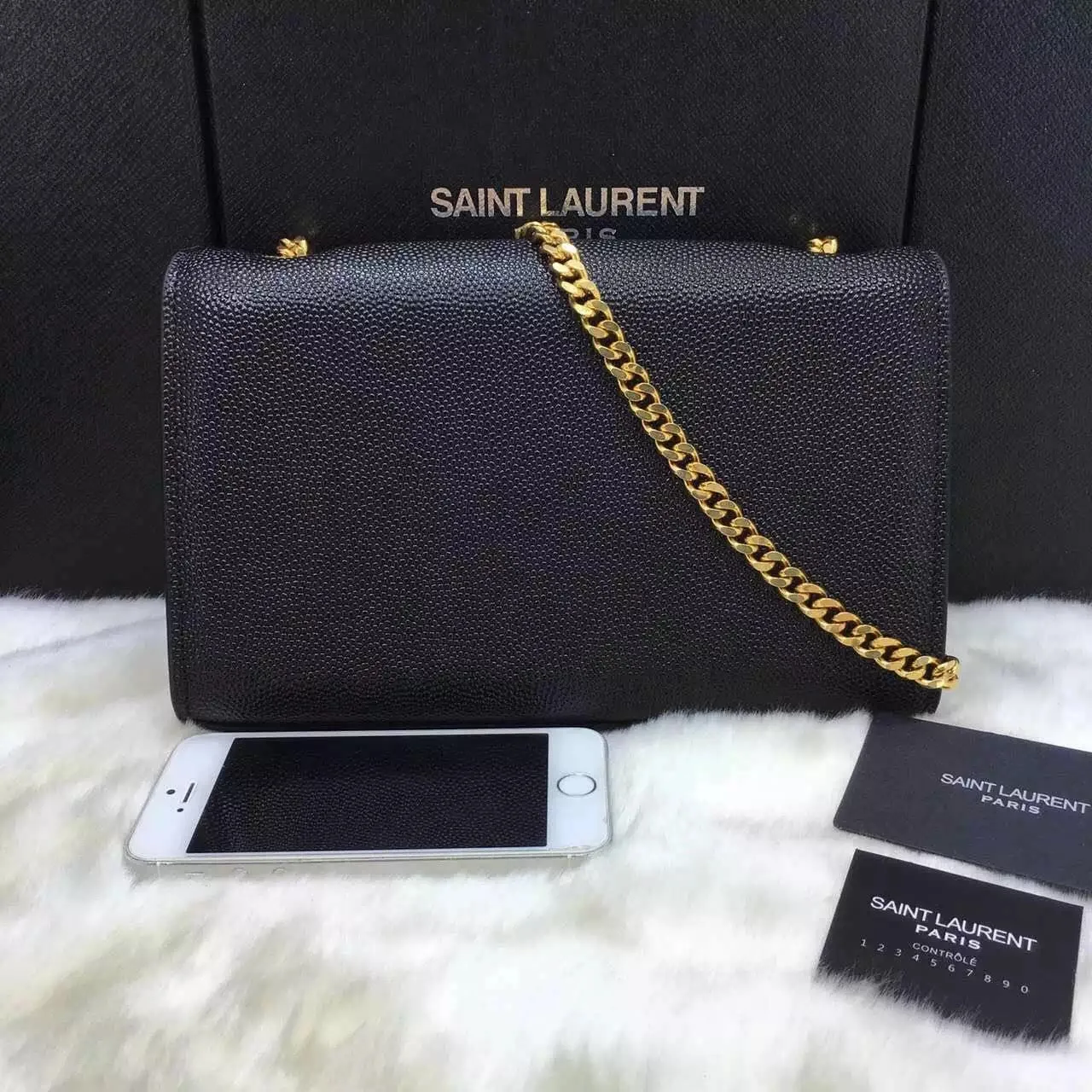 Bolsa Satchel Powder Kate YSL Saint Laurent - Loja Must Have