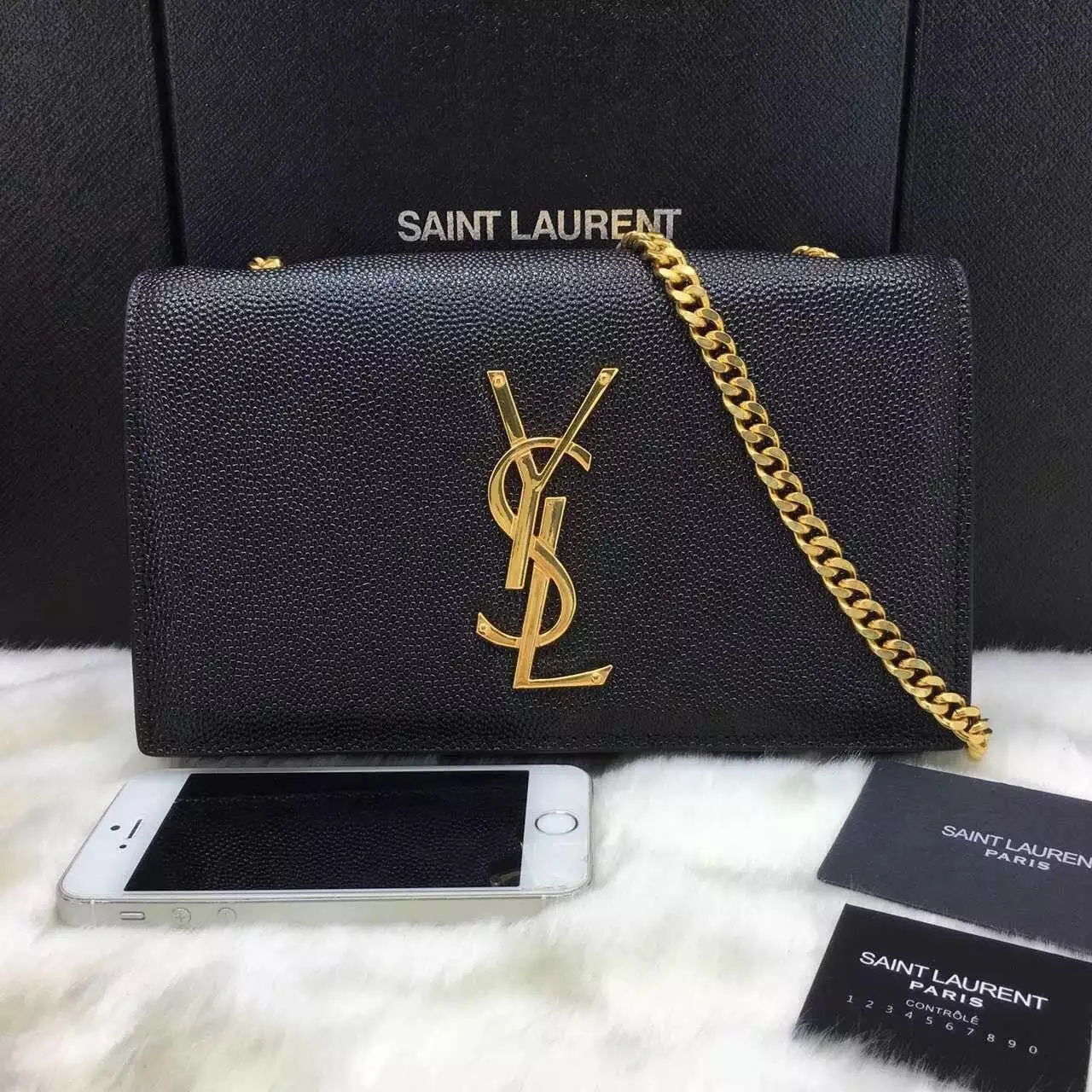 Bolsa Satchel Powder Kate YSL Saint Laurent - Loja Must Have