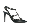 Sandália Slingback Studded couro opaco Valentino - Loja Must Have