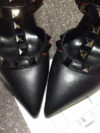 Sandália Slingback Studded couro opaco Valentino - Loja Must Have