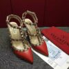 Sandália Slingback Studded couro opaco Valentino - Loja Must Have