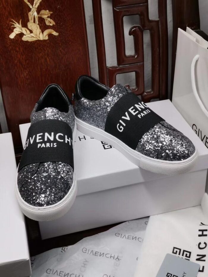 Tênis Givenchy Paris Glitter sneaker Elástico Logo - Loja Must Have