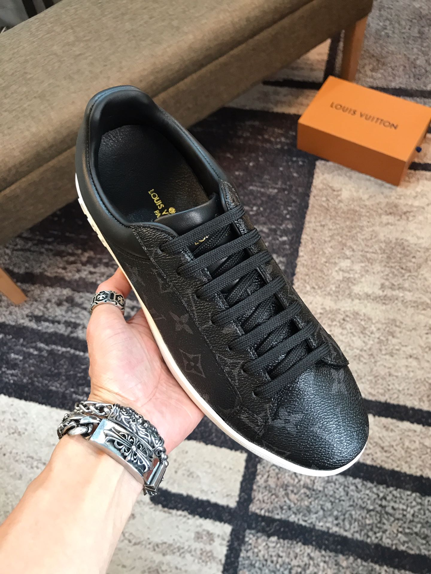 Tênis sneaker Luxembourg Louis Vuitton masc – Loja Must Have