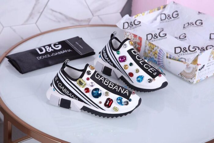Tênis Dolce&Gabbana Sorrento Embroidery Multicolor Pedras Sneaker - Loja Must Have